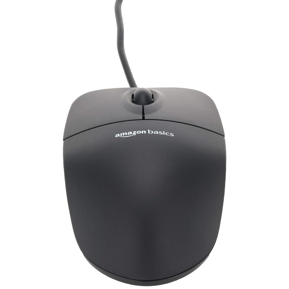 Amazon Basics 3-Button Wired USB Computer Mouse, Black - Picture 6 of 8